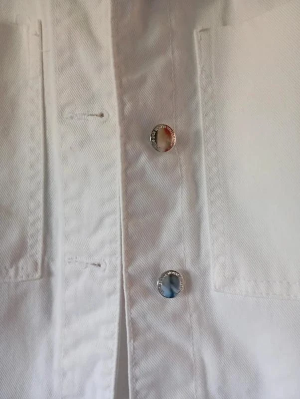 Chaqueta Vaquera Blanca Estilo Casual - Talla L 🤍 – photo 4